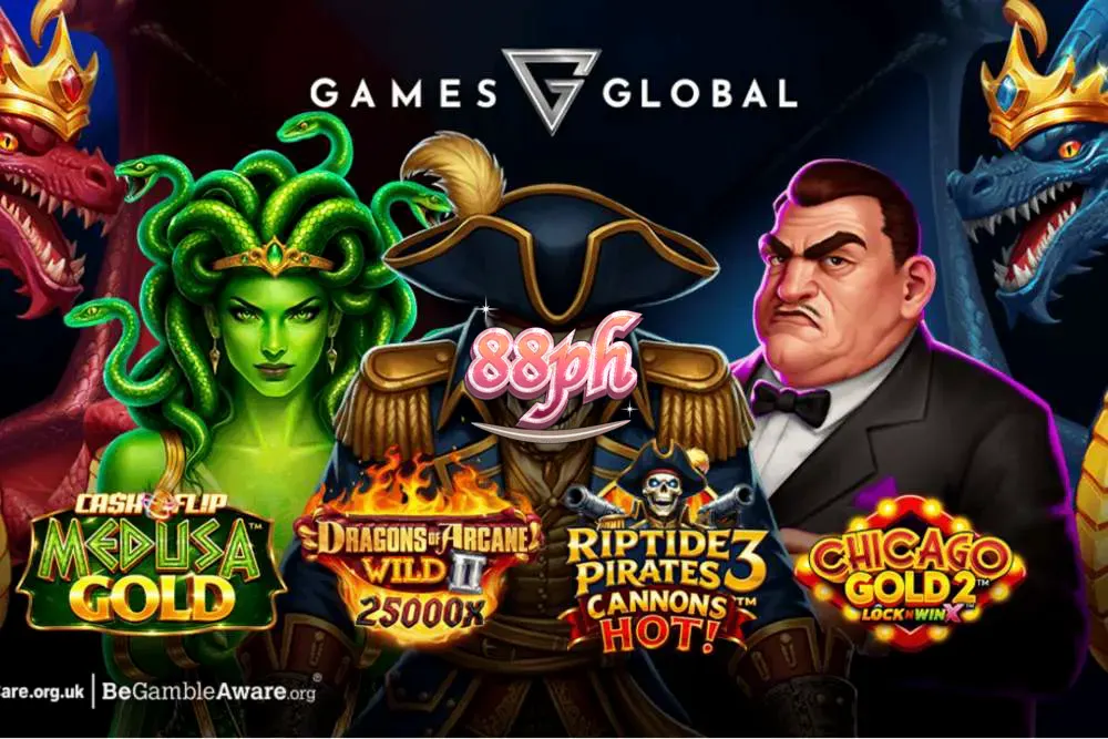Isang makulay na representasyon ng mga bagong slot games na inilabas ng Games Global ngayong Setyembre.